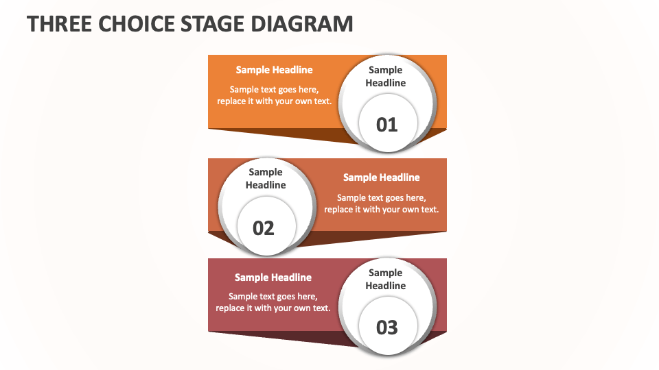 Three Choice Stage Diagram - Slide 1