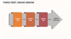 Three Part Linear Arrow - Slide 1