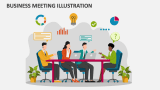 Business Meeting Illustration - Slide 1
