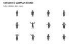 Standing Woman Icons - Slide 2