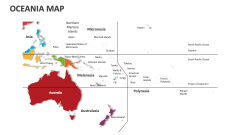 Oceania Map - Slide 1