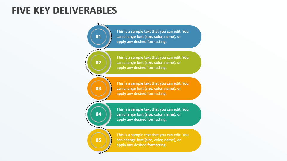 FIve Key Deliverables - Slide 1