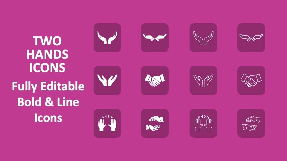 Two Hands Icons - Slide 1