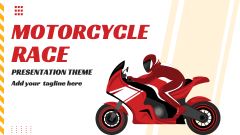 Motorcycle Race Presentation Theme - Slide 1