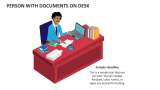 Person with Documents On Desk - Slide 2