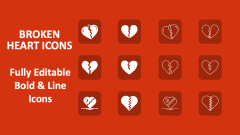 Broken Heart Icons - Slide 1