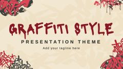 Graffiti Style Presentation Theme - Slide 1
