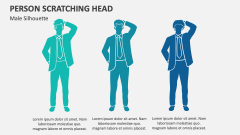 Person Scratching Head - Male Silhouette - Slide 1