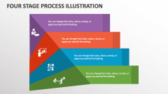 Four Stage Process Illustration - Slide 1