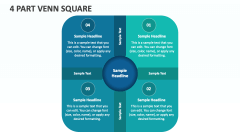 4 Part Venn Square - Slide 1