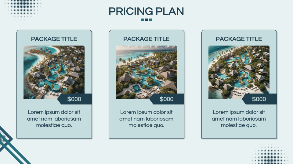 Resort Business Plan Template for Google Slides and PowerPoint - PPT Slides