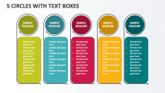 5 Circles with Text Boxes - Slide 1