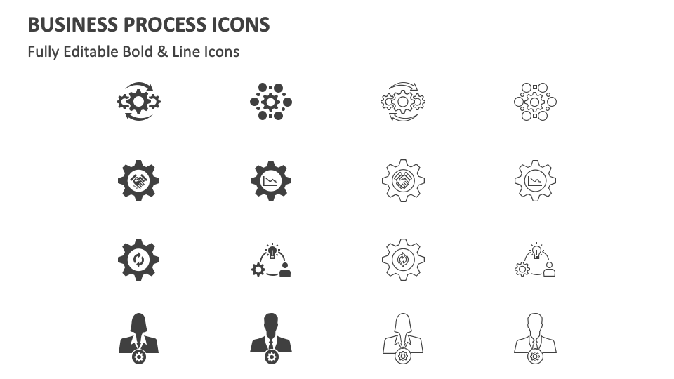 Business Process Icons for Google Slides and PowerPoint