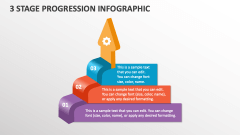 3 Stage Progression Infographic - Slide 1