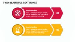 Two Beautiful Text Boxes - Slide 1