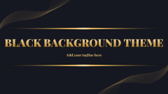 Black Background Theme - Slide 1
