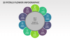 10 Petals Flower Infographic - Slide 1