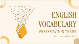 English Vocabulary Presentation Theme - Slide 1
