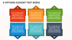 6 Options Elegant Text Boxes - Slide 1