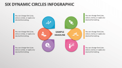 Six Dynamic Circles infographic - Slide 1