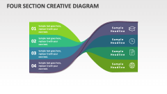 Four Section Creative Diagram - Slide 1