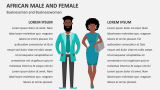African Male and Female (Businessman and Businesswoman) - Slide 2