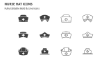 Nurse Hat Icons - Slide 2