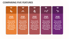 Comparing Five Features - Slide 1