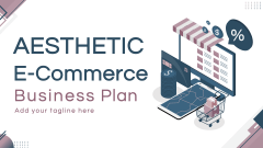 Aesthetic E-Commerce Business Plan - Slide 1