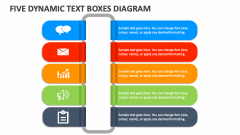 Five Dynamic Text Boxes Diagram - Slide 1