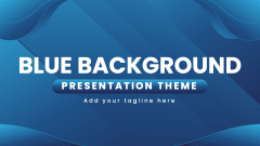 Blue Background Presentation Theme - Slide 1
