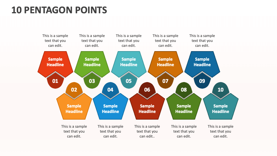 10 Pentagon Points - Slide 1