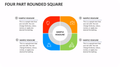 Four Part Rounded Square - Slide 1
