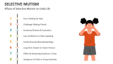 Effects of Selective Mutism on Daily Life - Slide 7