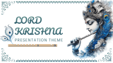 Lord Krishna Presentation Theme - Slide 1