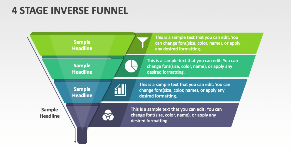 4 Stage Inverse Funnel - Slide 1