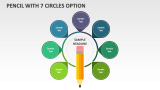 Pencil with 7 Circles Option - Slide 1