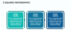 3 Square Infographic - Slide 1