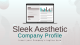 Sleek Aesthetic Company Profile - Slide 1