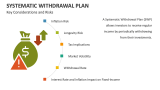 Key Considerations and Risks Systematic Withdrawal Plan - Slide 7