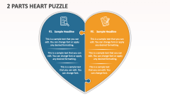 2 Parts Heart Puzzle - Slide 1