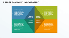 4 Stage Diamond Infographic - Slide 1