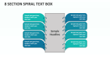 8 Section Spiral Text Box - Slide 1