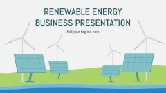 Renewable Energy Business Presentation - Slide 1