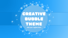 Creative bubble Theme - Slide 1