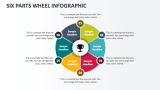 Six Parts Wheel Infographic - Slide 1