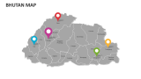 Bhutan map - Slide 3