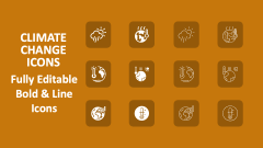 Climate Change Icons - Slide 1