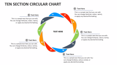 Ten Section Circular Chart - Slide 1