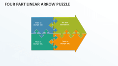 Four Part Linear Arrow Puzzle - Slide 1
